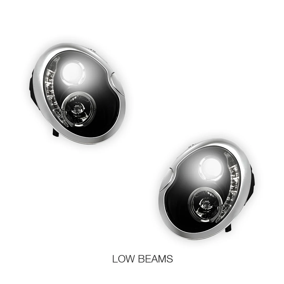 Mini Cooper R50 / R53 (2001 - 2006) LED DRL Projector Headlights LH + RH - Image 3