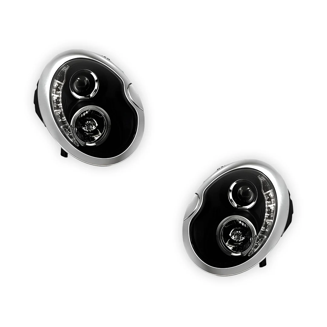 Mini Cooper R50 / R53 (2001 - 2006) LED DRL Projector Headlights LH + RH - Image 5