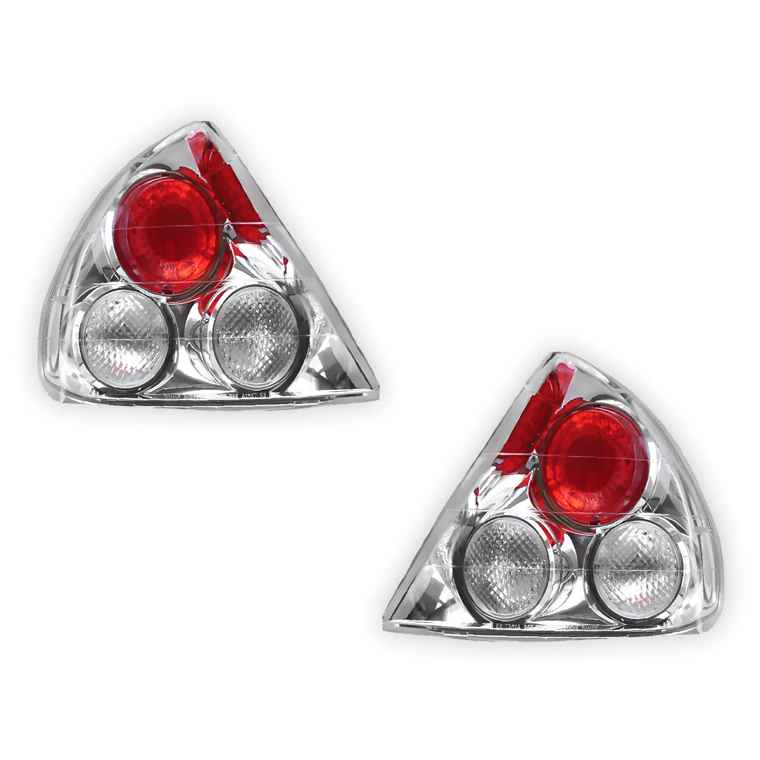 Mitsubishi Lancer CE (2001- 2003) Chrome Halogen Tail Lights LH + RH - Image 2