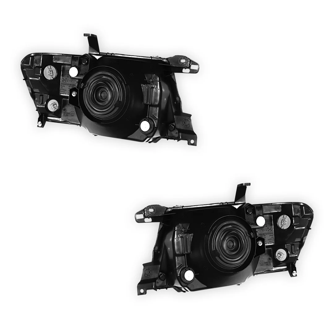 Mitsubishi Pajero NP (2002 - 2006) Clear Halogen OEM Style Headlights LH + RH - Image 3