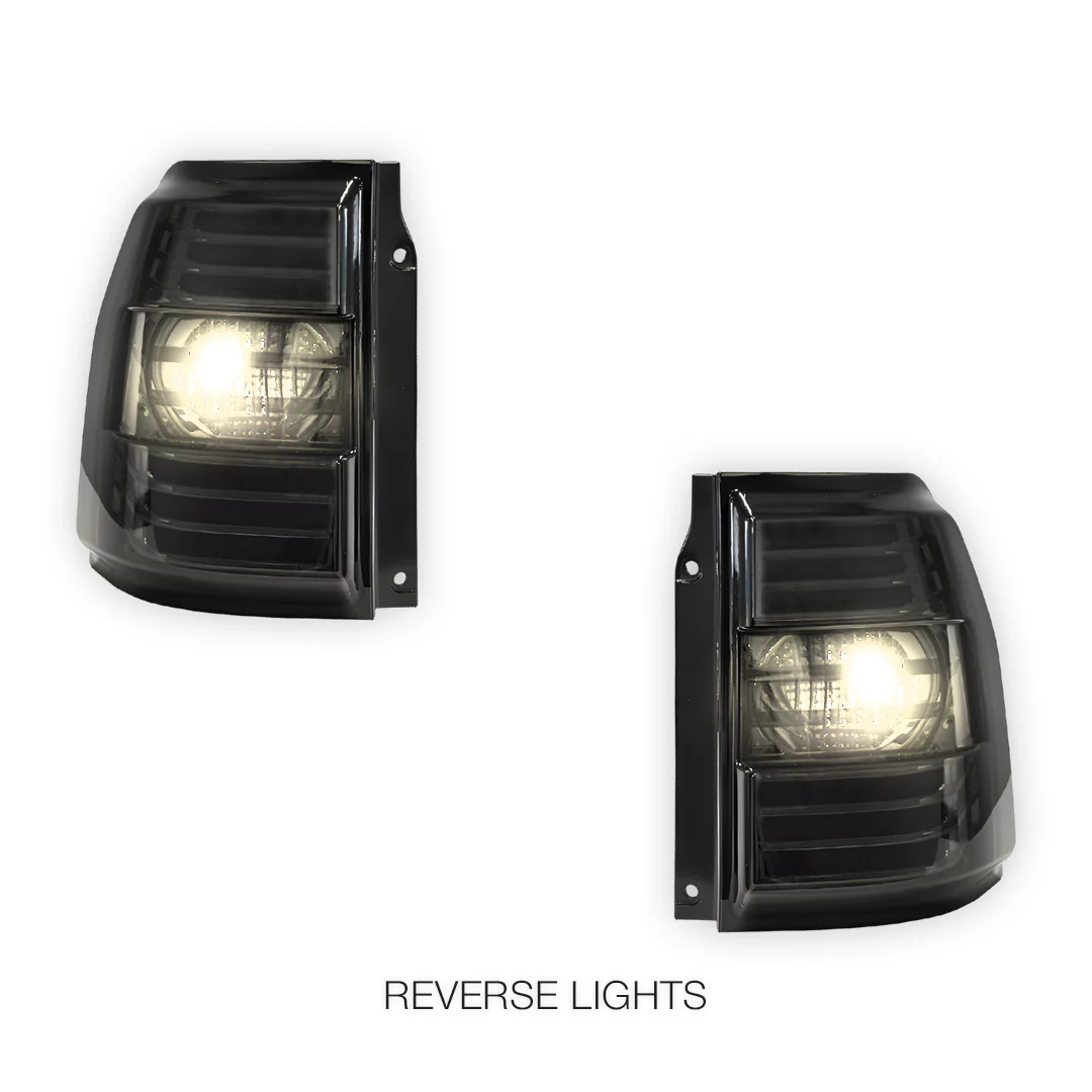 Mitsubishi Pajero NS / NT / NW (2007 - 2021) Full Smoked LED Stripe Bar Tail Lights LH + RH - Image 5