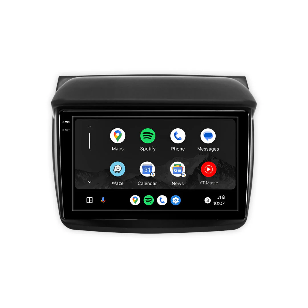 Mitsubishi Triton ML MN (2006 - 2015) 9" 13.3" Wireless Android 16 Car Stereo for Apple CarPlay / Android Auto - Image 3