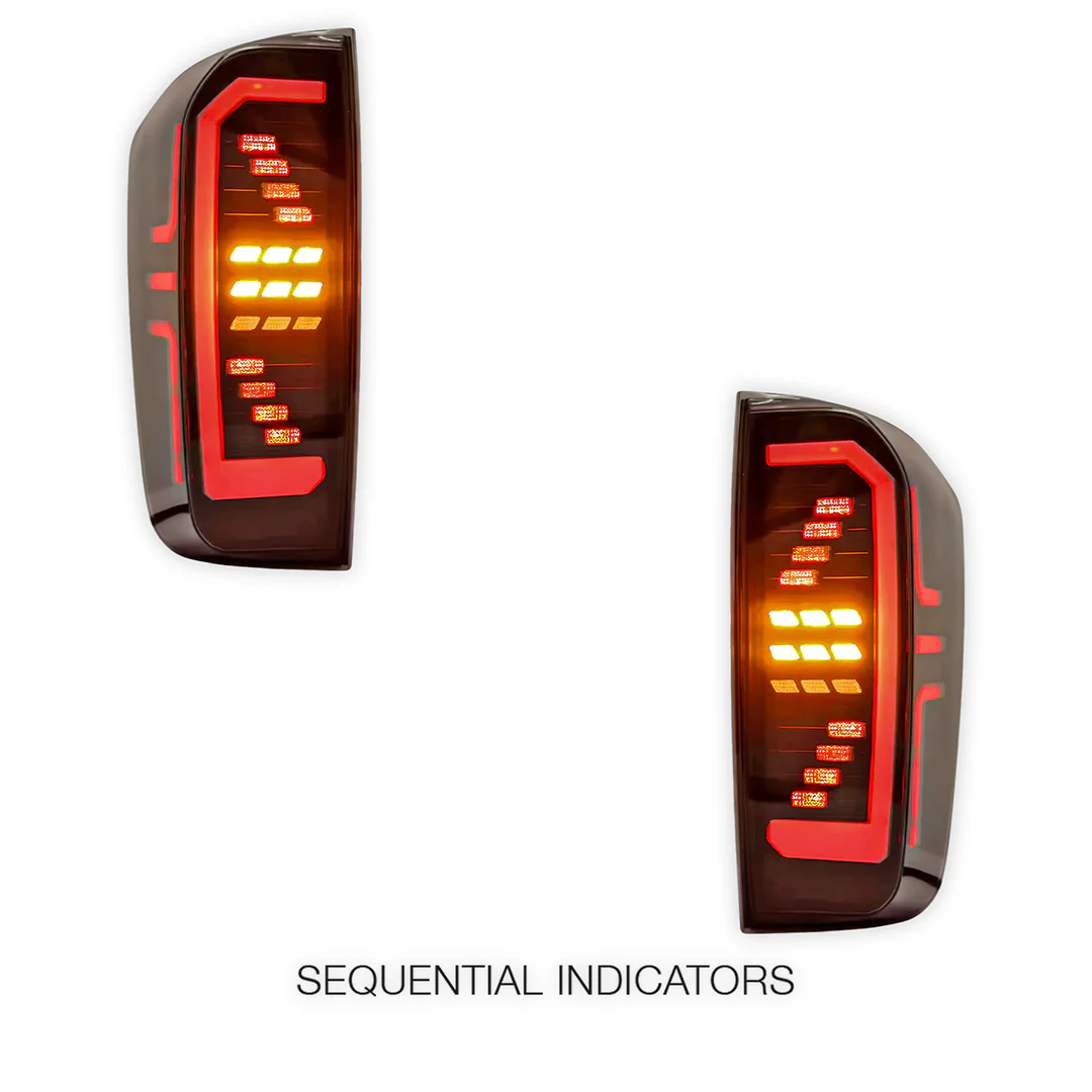 Nissan Navara D23 NP300 (2015 - 2023) Sequential Smoked LED Tail Lights LH + RH - Image 4