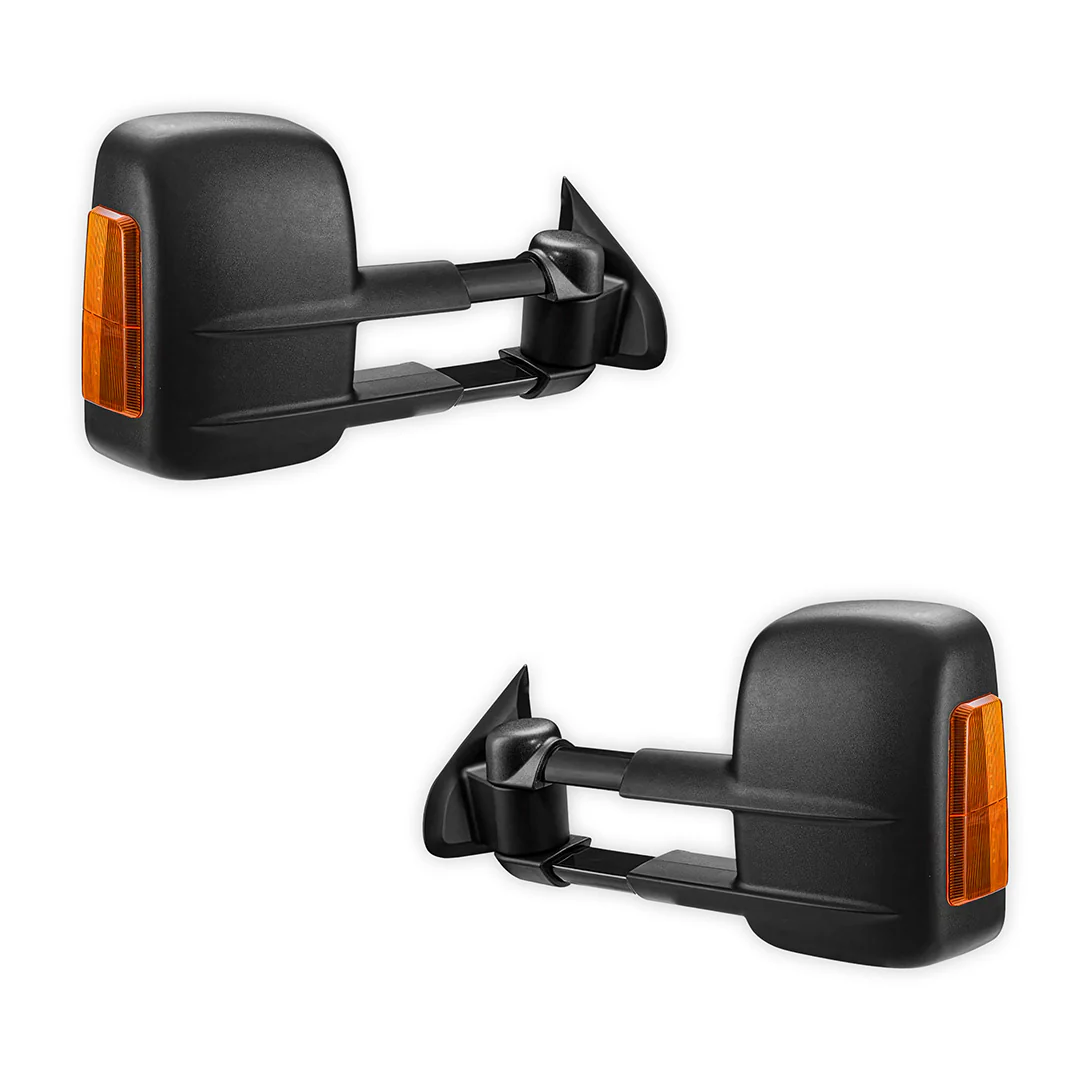 Nissan Navara D23 NP300 (2015 - 2025) Black Extendable Towing Side Mirrors - Image 3