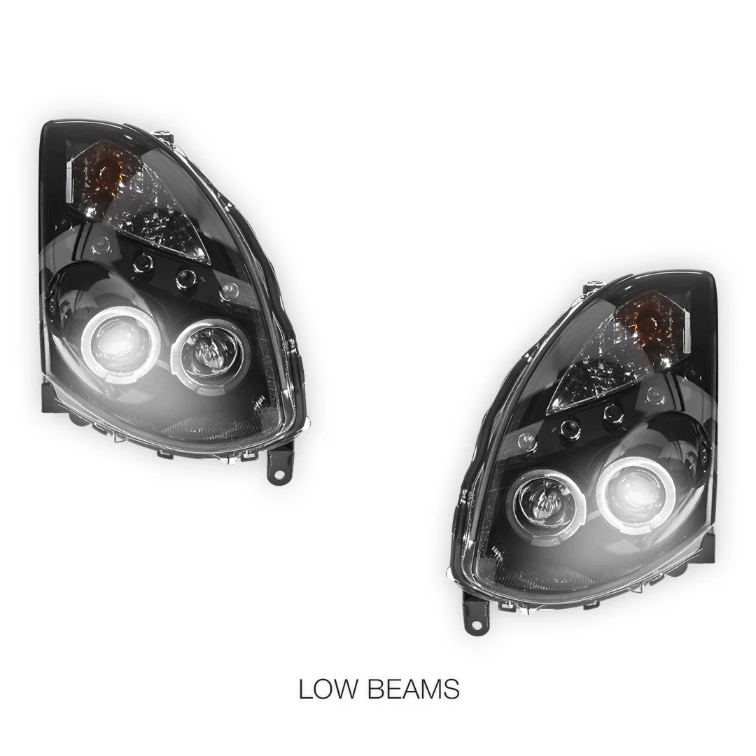 Nissan Skyline V35 (2003- 2008) LED DRL Angel-Eyes Projector Headlights LH + RH - Image 5