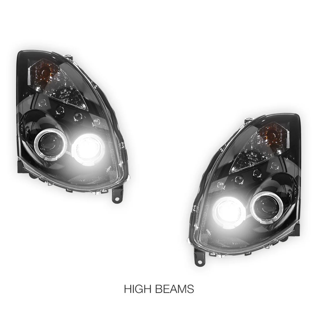 Nissan Skyline V35 (2003- 2008) LED DRL Angel-Eyes Projector Headlights LH + RH - Image 6