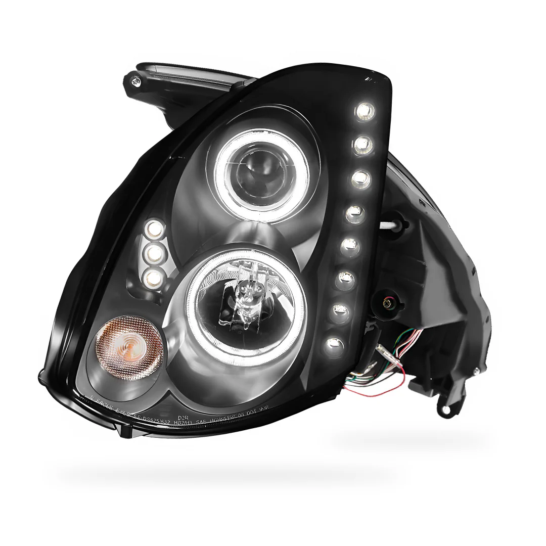 Nissan Skyline V35 (2003- 2008) LED DRL Angel-Eyes Projector Headlights LH + RH - Image 7