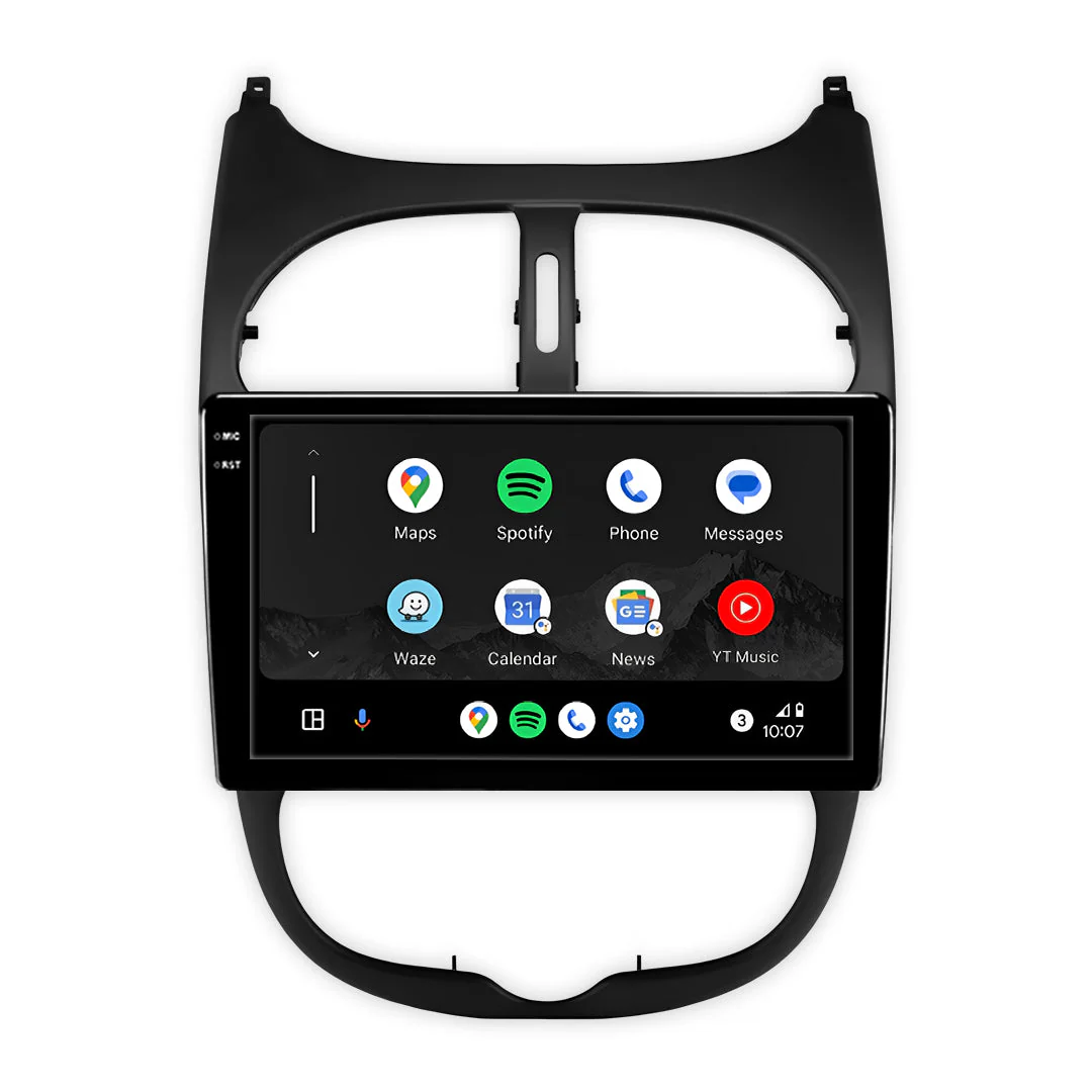 Peugeot 206 (1998 - 2012) 9" Wireless Android 16 Car Stereo for Apple CarPlay / Android Auto - Image 3