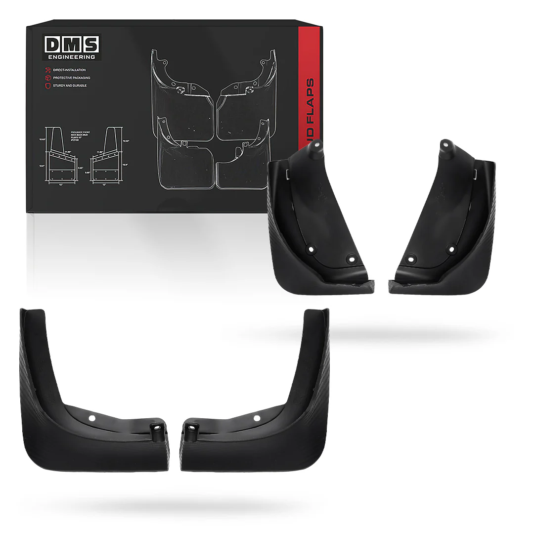 Tesla Model Y 5YJY (2021 - 2024) Front & Rear Mud Flaps
