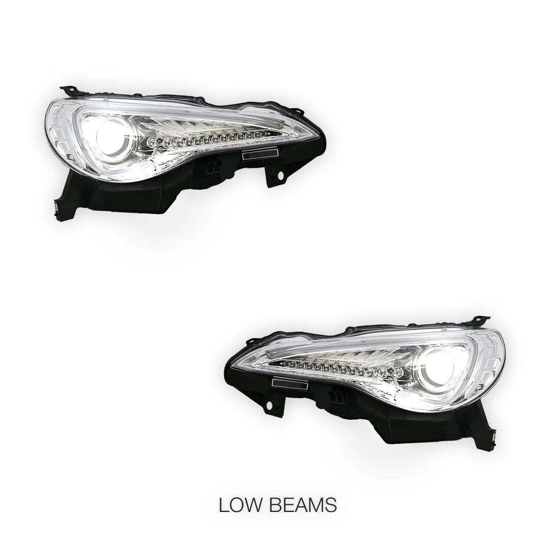 Toyota 86 1st Gen (2012 - 2016) Crystal Clear LED DRL Headlights LH + RH - Image 4