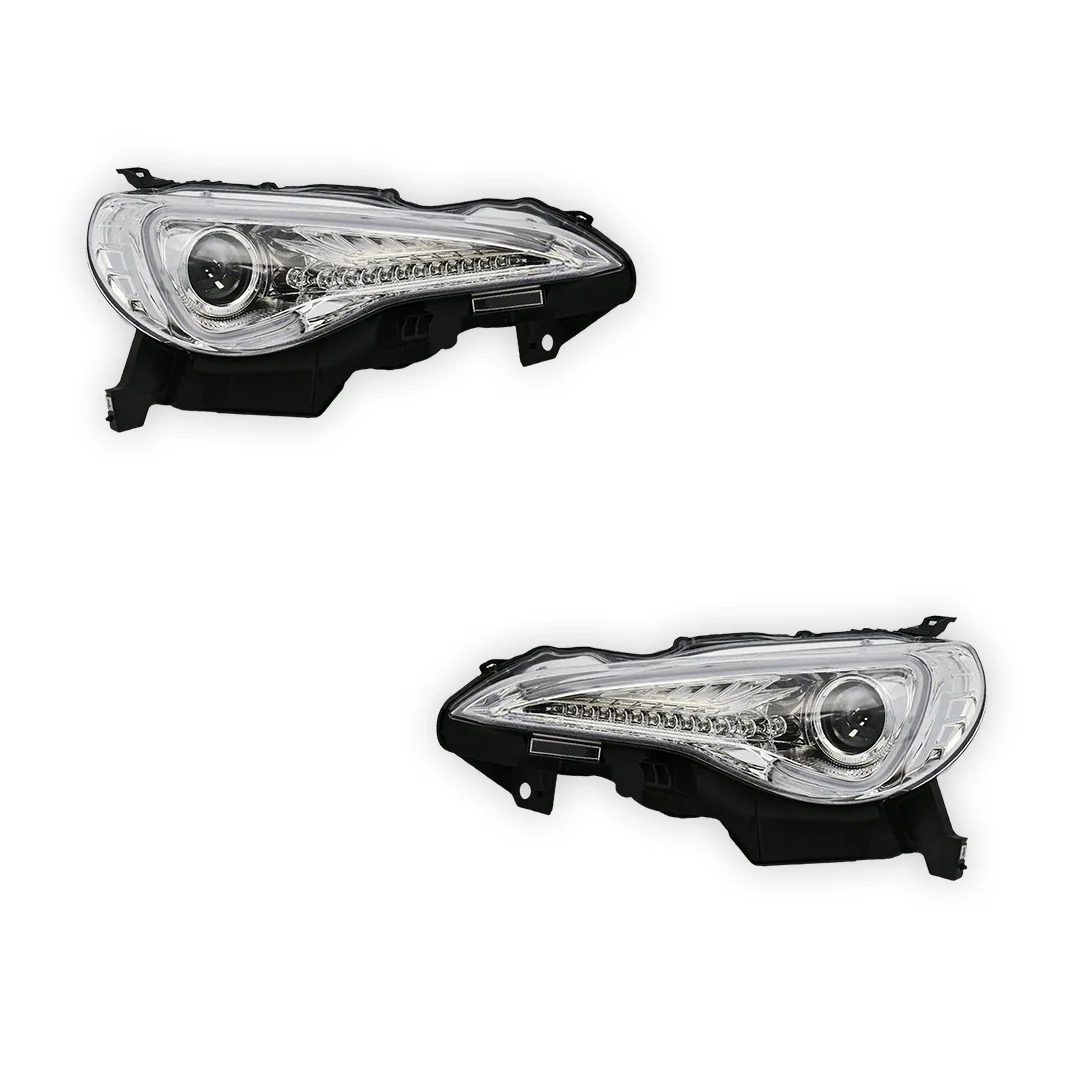 Toyota 86 1st Gen (2012 - 2016) Crystal Clear LED DRL Headlights LH + RH - Image 6