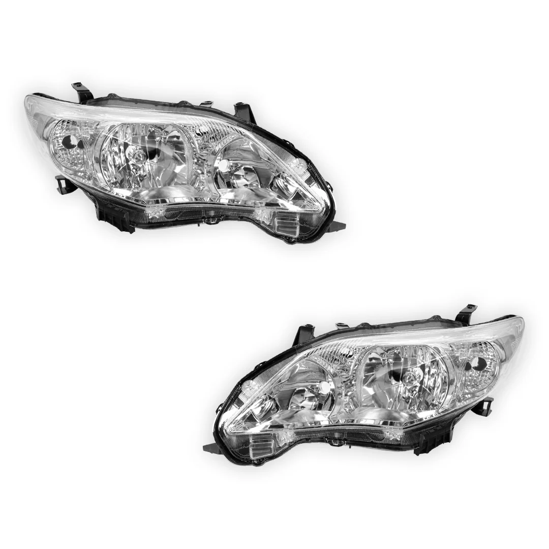 Toyota Corolla E150 (2010 - 2013) Genuine Non-Xenon Headlights LH + RH - Image 2