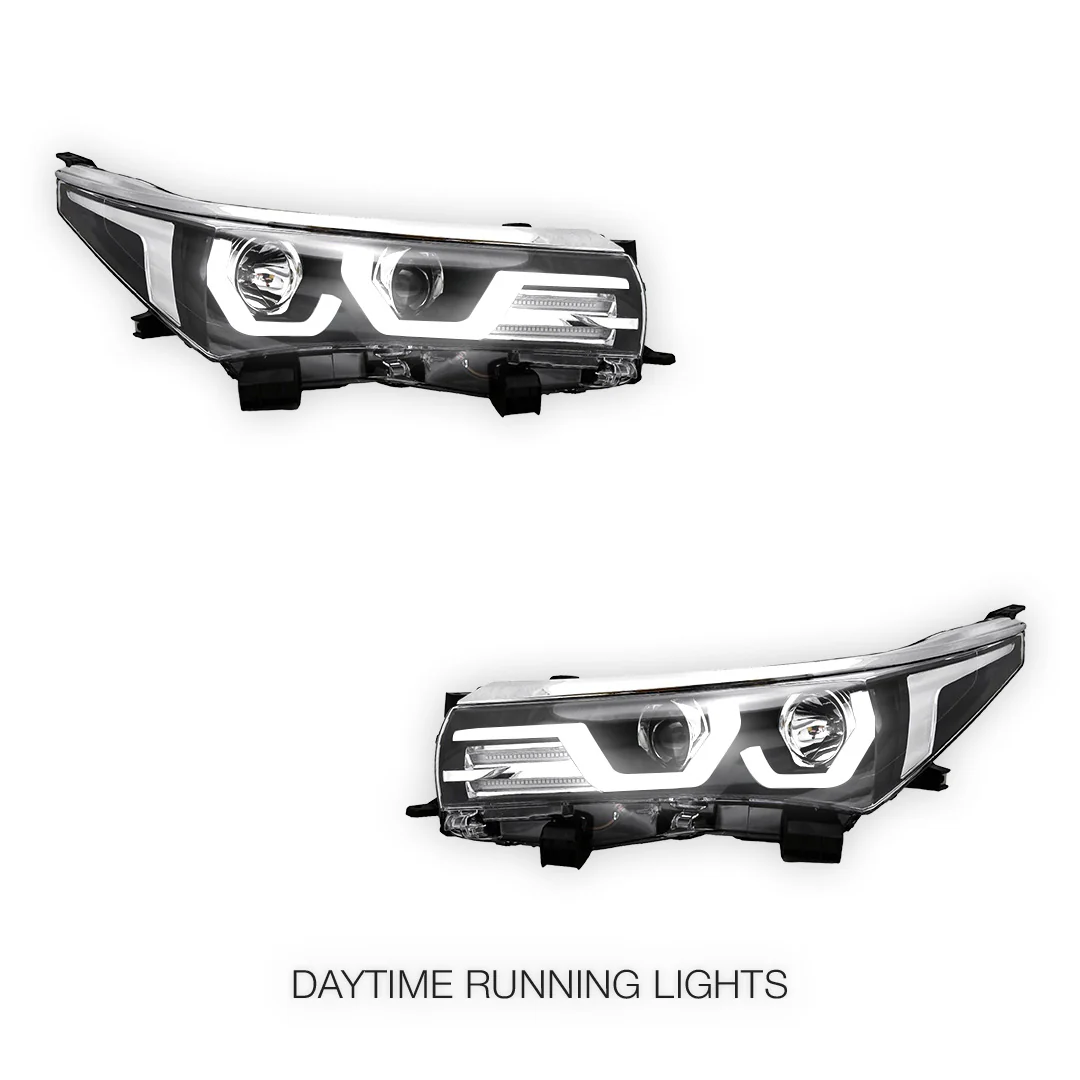 Toyota Corolla E180 (2013 - 2016) LED DRL Projector Headlights LH + RH - Image 2