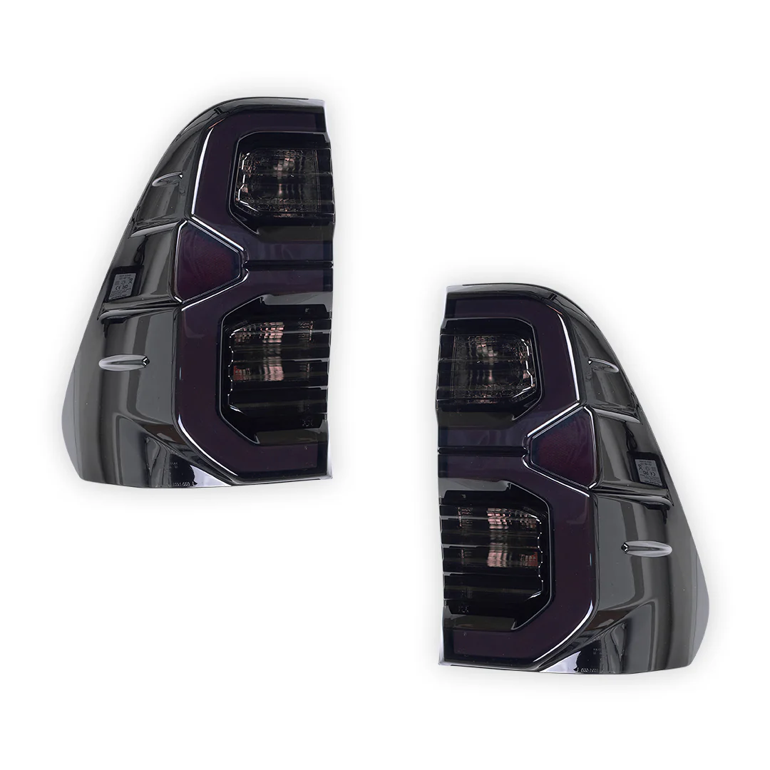 Toyota HiLux GUN126 / GUN136 (2020 - 2025) Black LED Tail Lights LH + RH - Image 6