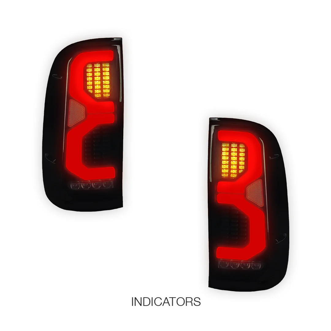 Toyota Hilux N70 (2005 - 2014) Smoked LED Tail Lights LH + RH - Image 3