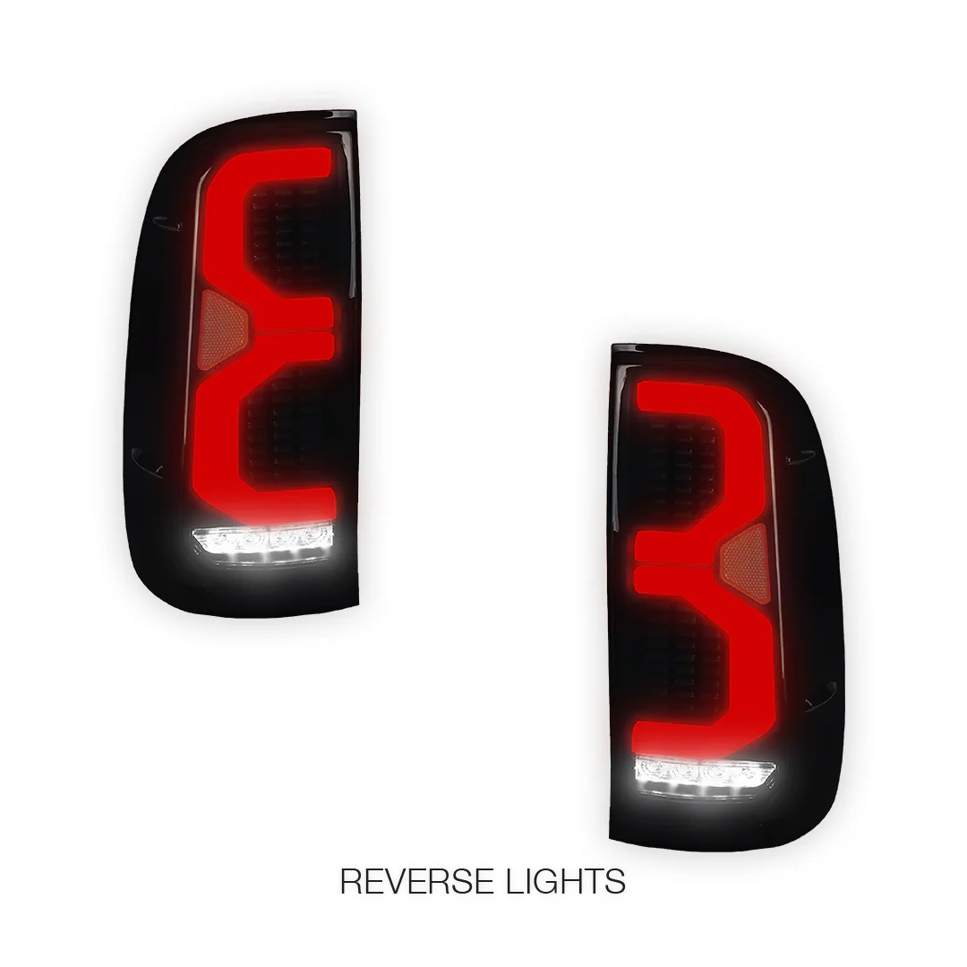 Toyota Hilux N70 (2005 - 2014) Smoked LED Tail Lights LH + RH - Image 5