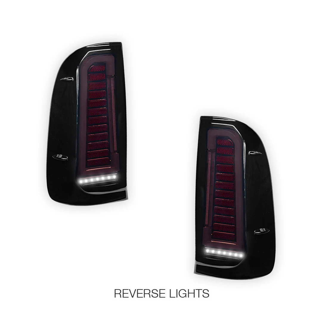 Toyota HiLux N70 / Vigo (2004 - 2015) Smoked Black Sequential Full 3D LED Tail Lights LH + RH - Image 5