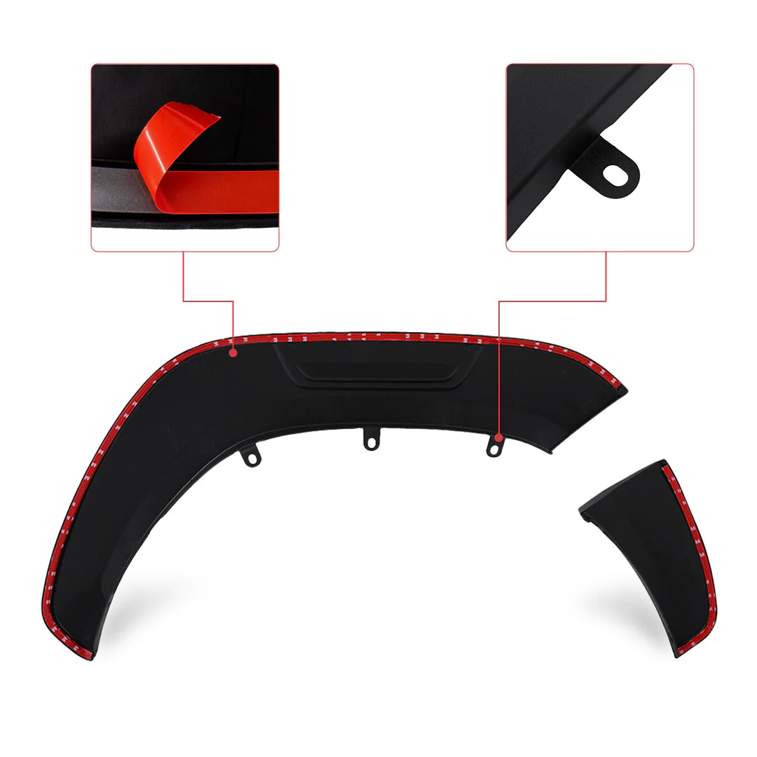 Toyota Hilux N80 Matte Black Guard Flares with 12mm Widened Wheel Arch - Image 4