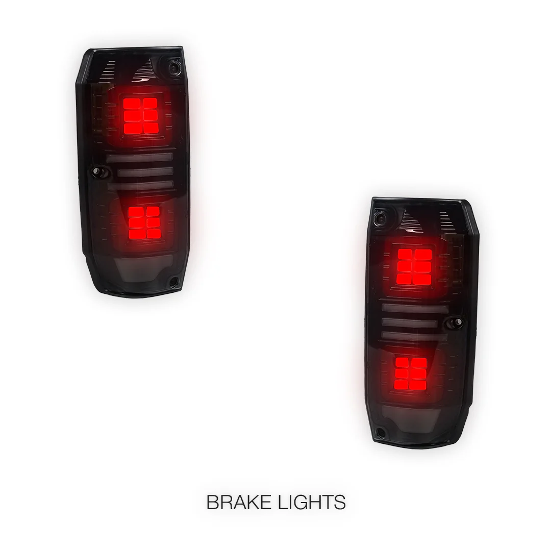 Toyota LandCruiser 76 Series (2007 - 2025) Smoked Sequential Full LED Tail Lights LH + RH - Image 4