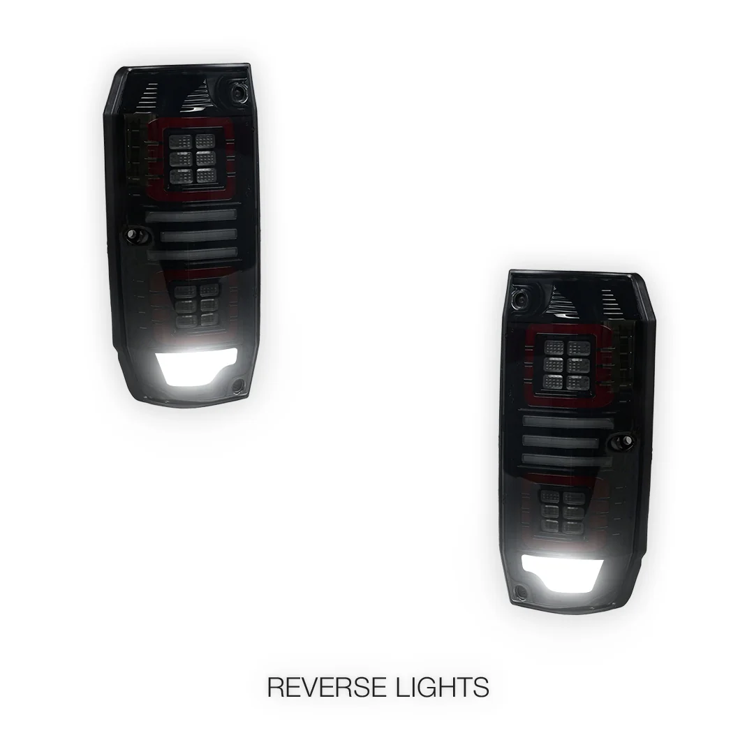Toyota LandCruiser 76 Series (2007 - 2025) Smoked Sequential Full LED Tail Lights LH + RH - Image 5