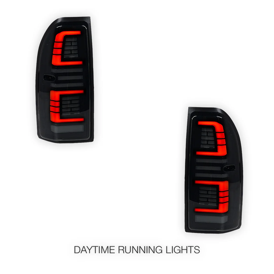 Toyota LandCruiser Prado 90 / 95 Series (1997 - 2002) Smoked Sequential Full LED Tail Lights LH + RH - Image 2