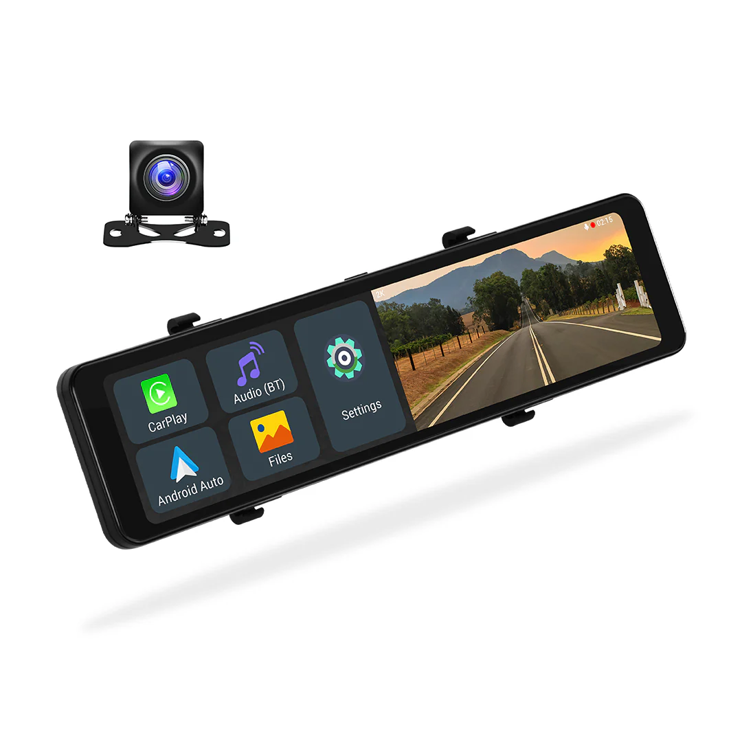 Universal 11.26" Rearview Mirror Dashboard Camera - Image 6