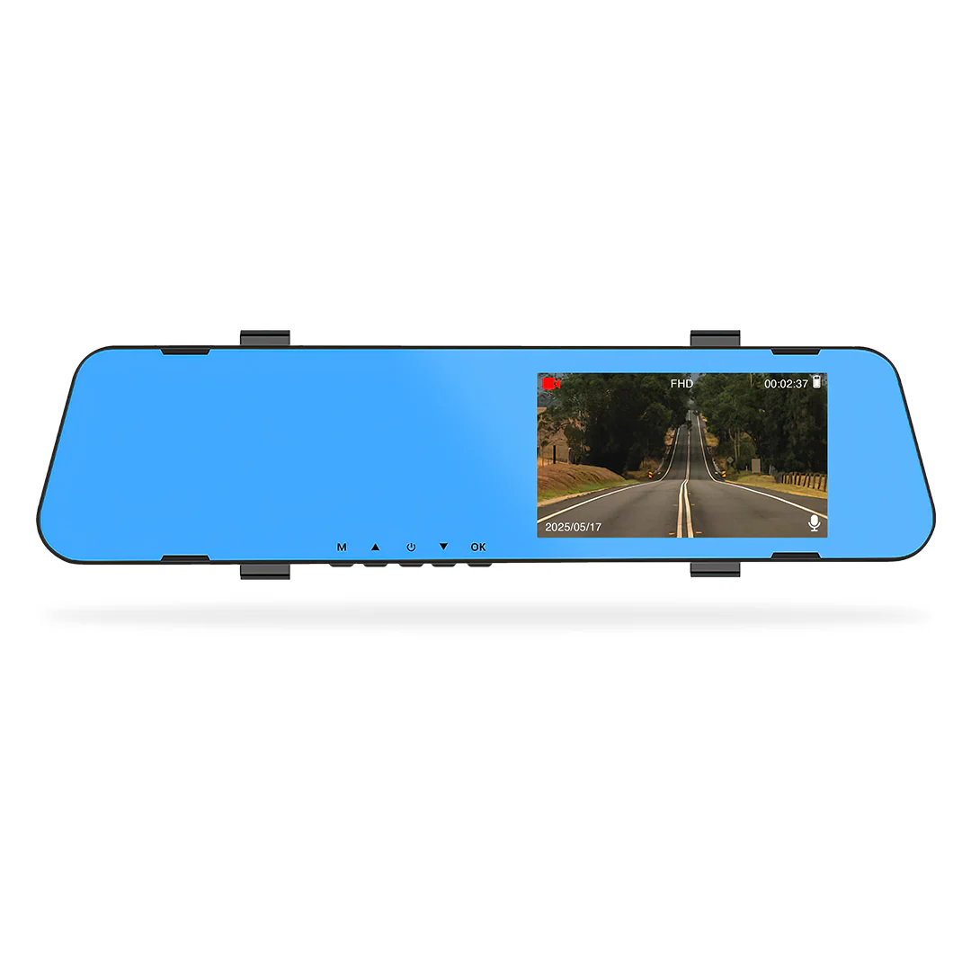 Universal 4.5" Rearview Mirror Dashboard Camera - Image 7