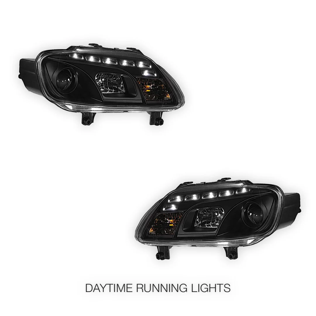 Volkswagen Caddy 2K (2006 - 2010) LED DRL Projector Headlights LH + RH - Image 2