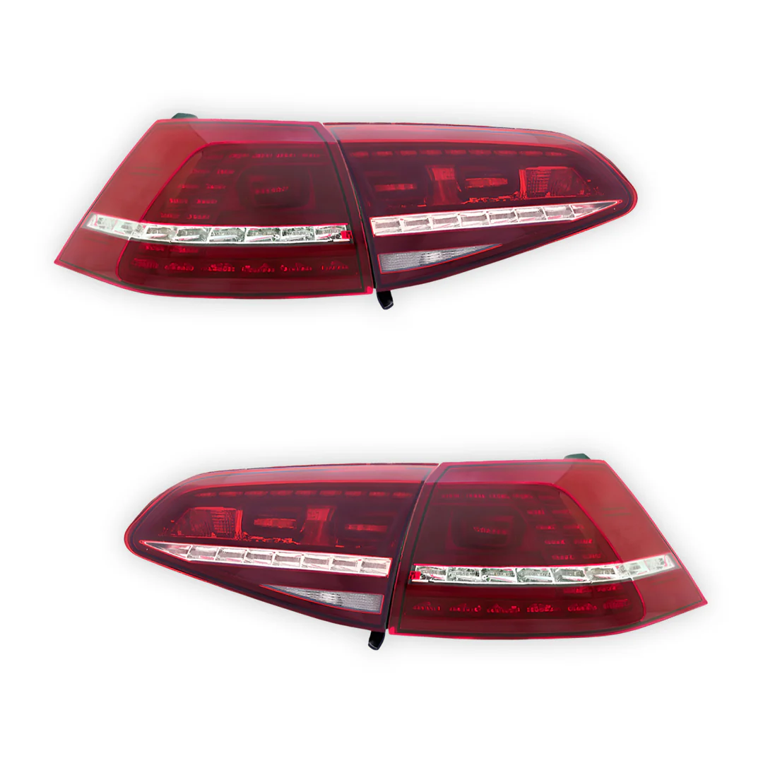Volkswagen Golf MK7 (2012 - 2017) R Style Sequential LED Tail Lights LH + RH - Image 6