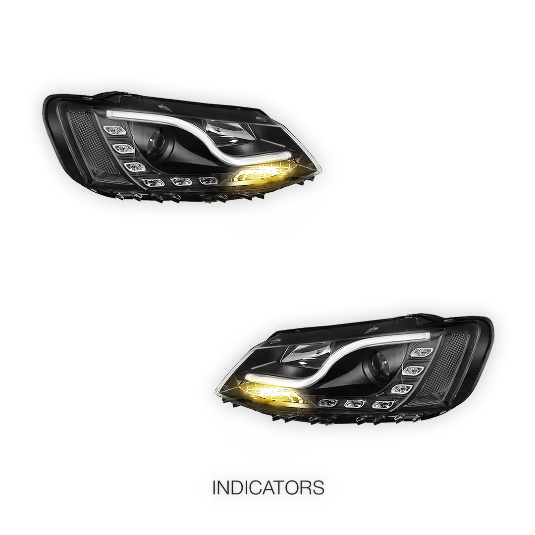 Volkswagen Jetta 1B (2011 - 2017) 3D LED DRL Projector Headlights LH + RH - Image 3