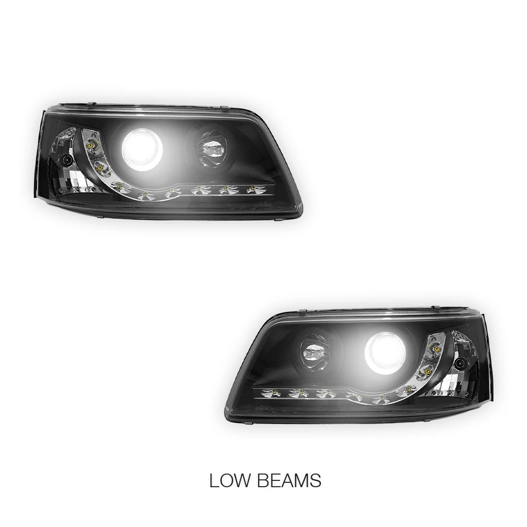 Volkswagen Transporter T5 (2004 - 2010) LED DRL Projector Headlights LH + RH - Image 4