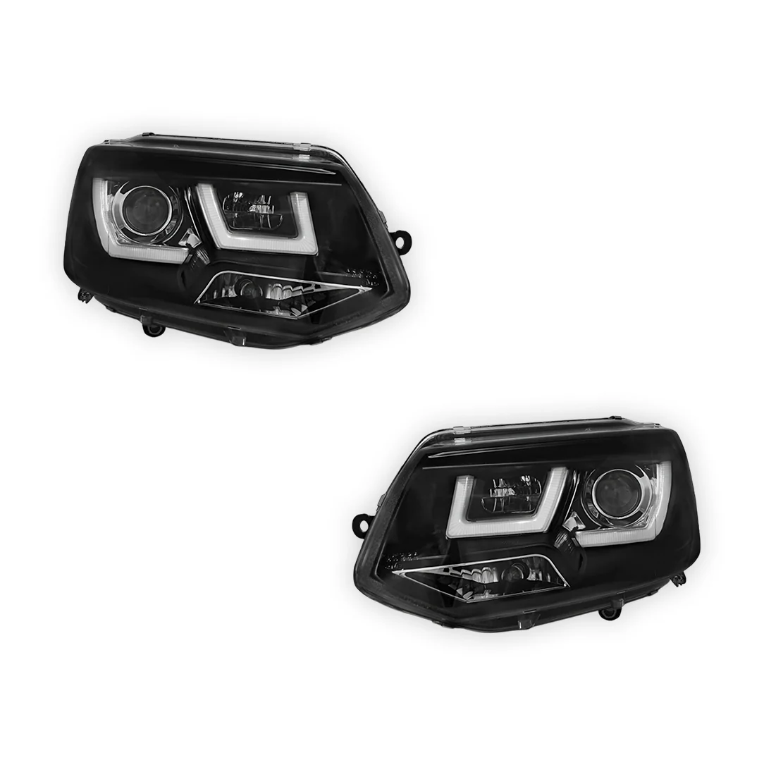 Volkswagen Transporter T5 (2011 - 2015) 3D LED Stripe DRL Projector Headlights LH + RH - Image 6